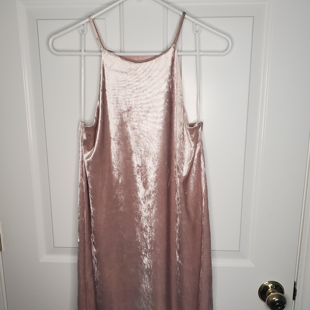 Pink Velvet Dress